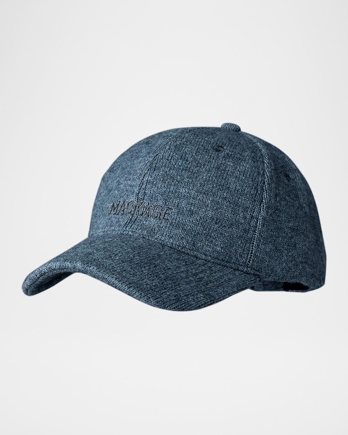 Mackage Men's Anderson Wool and Cashmere Logo Baseball Cap