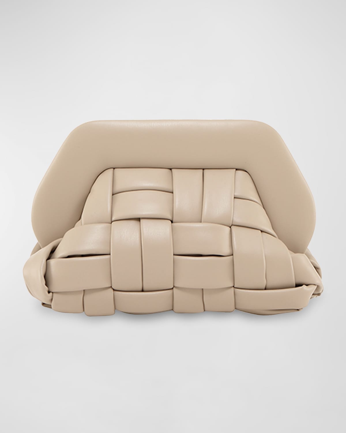 THEMOIRE Tia Woven Vegan Fabric Clutch Bag