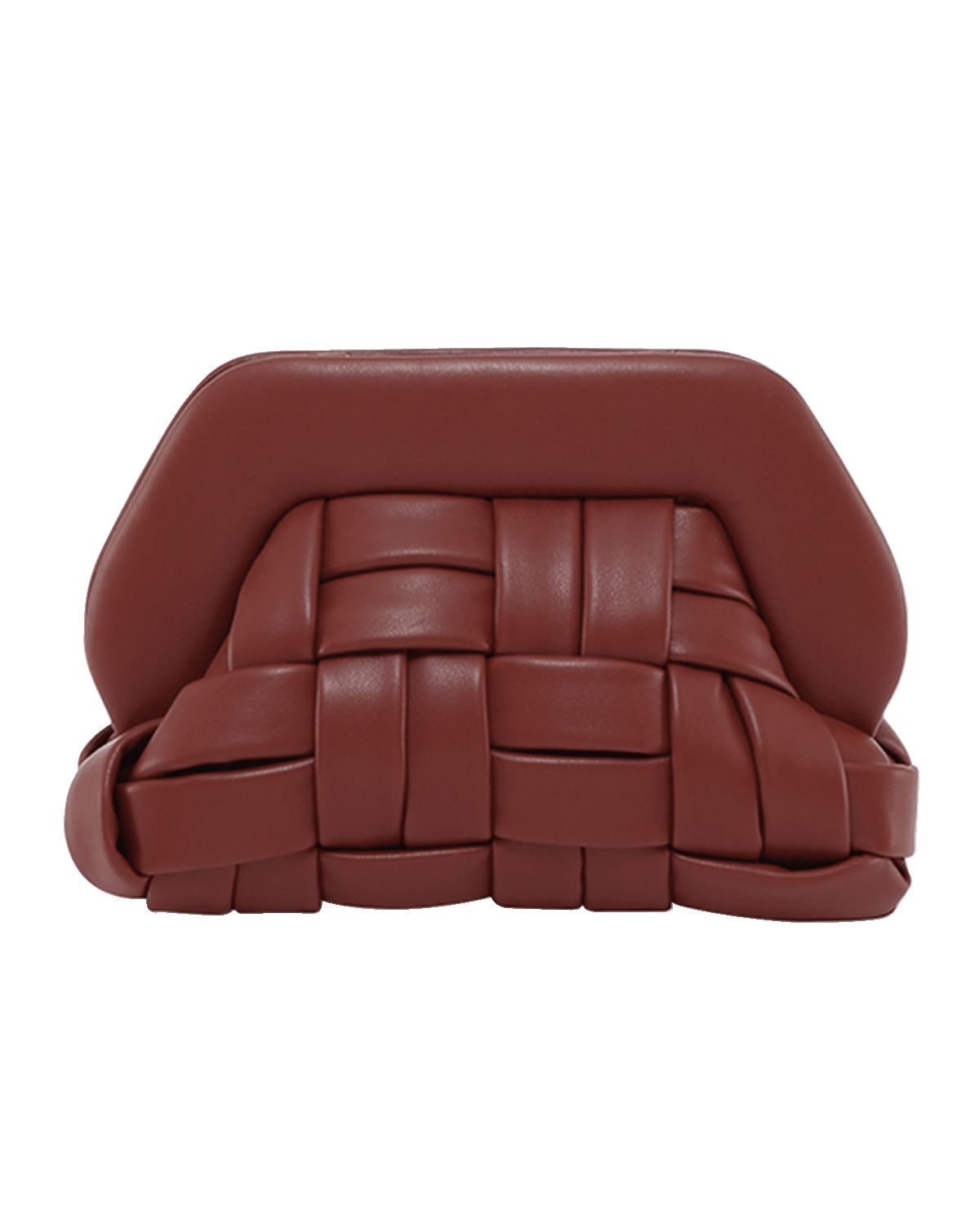 THEMOIRE Tia Woven Vegan Fabric Clutch Bag