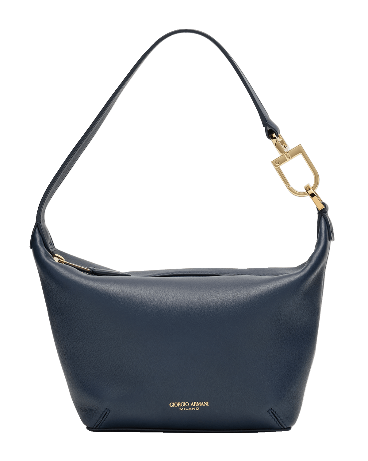 Giorgio Armani La Prima Small Napa Leather Hob Bag