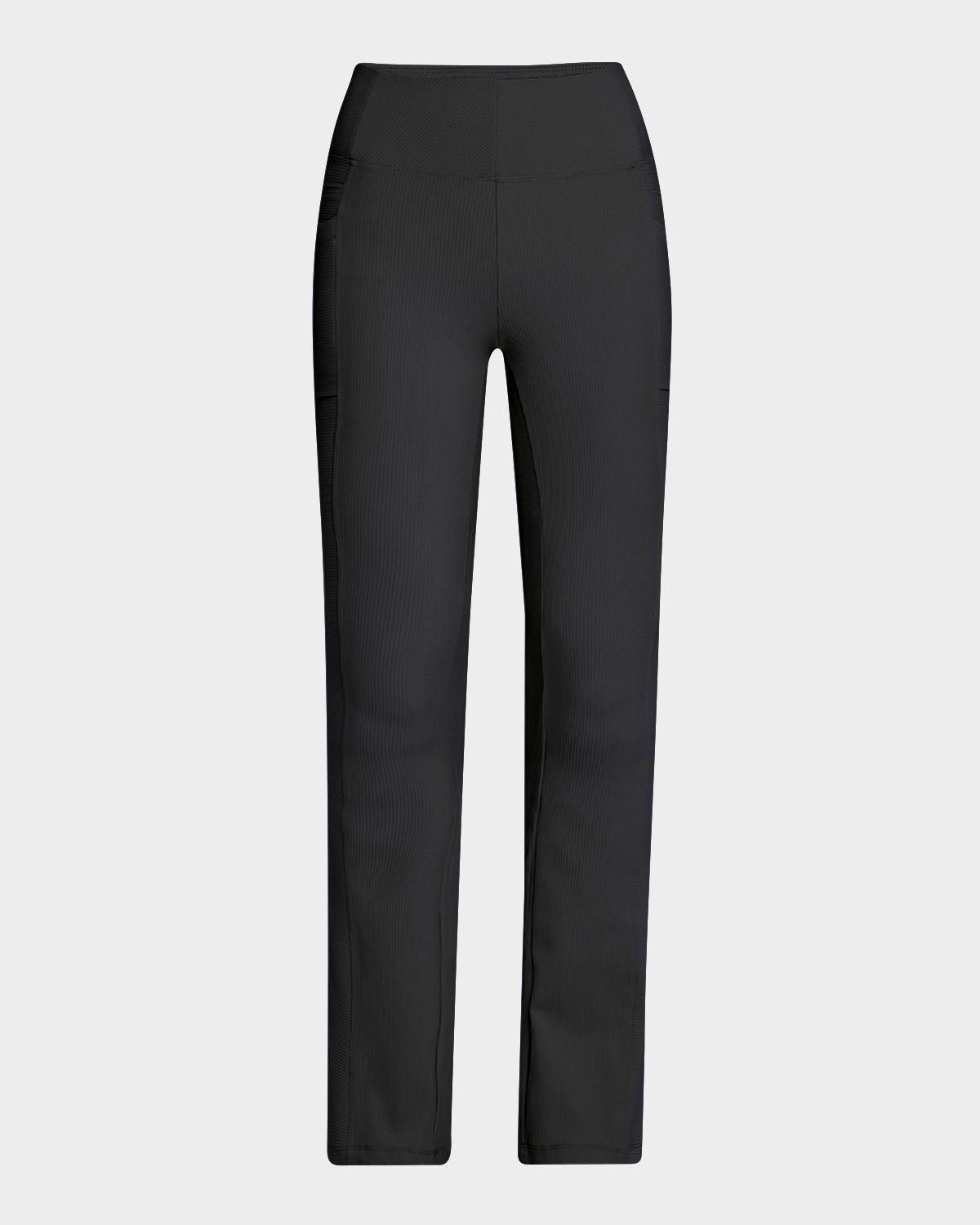 Blanc Noir Directional Rib Bootcut Pants