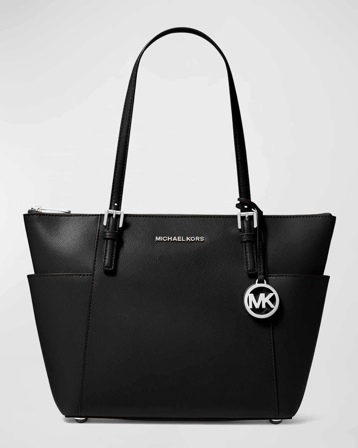 MICHAEL Michael Kors East-West Zip Leather Tote Bag