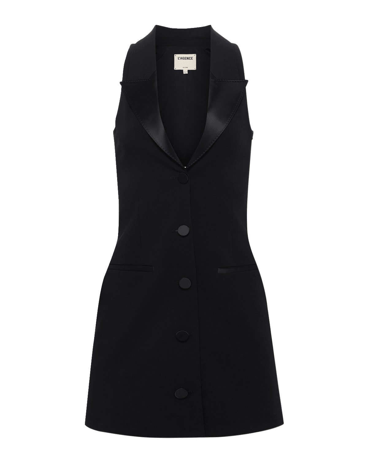 L'Agence Jazlynn Tuxedo Mini Dress