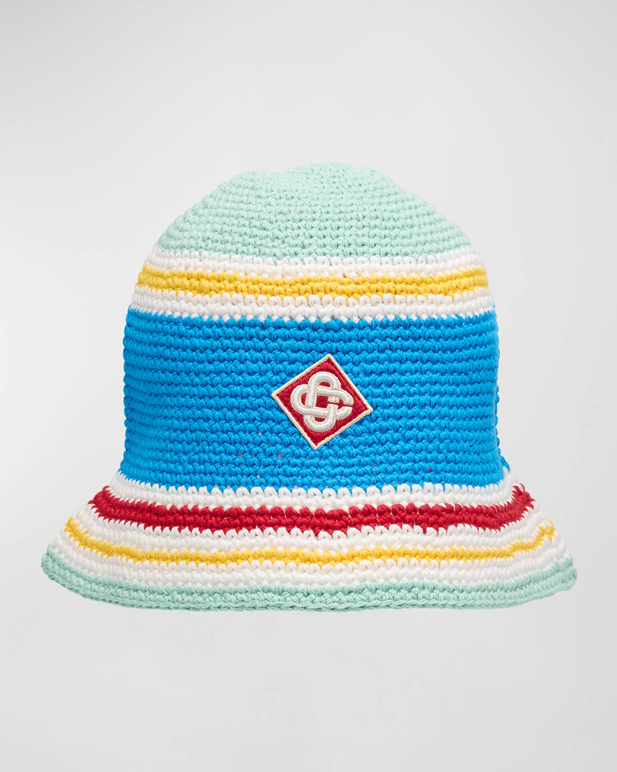 CASABLANCA Men's Monogram Crochet Bucket Hat