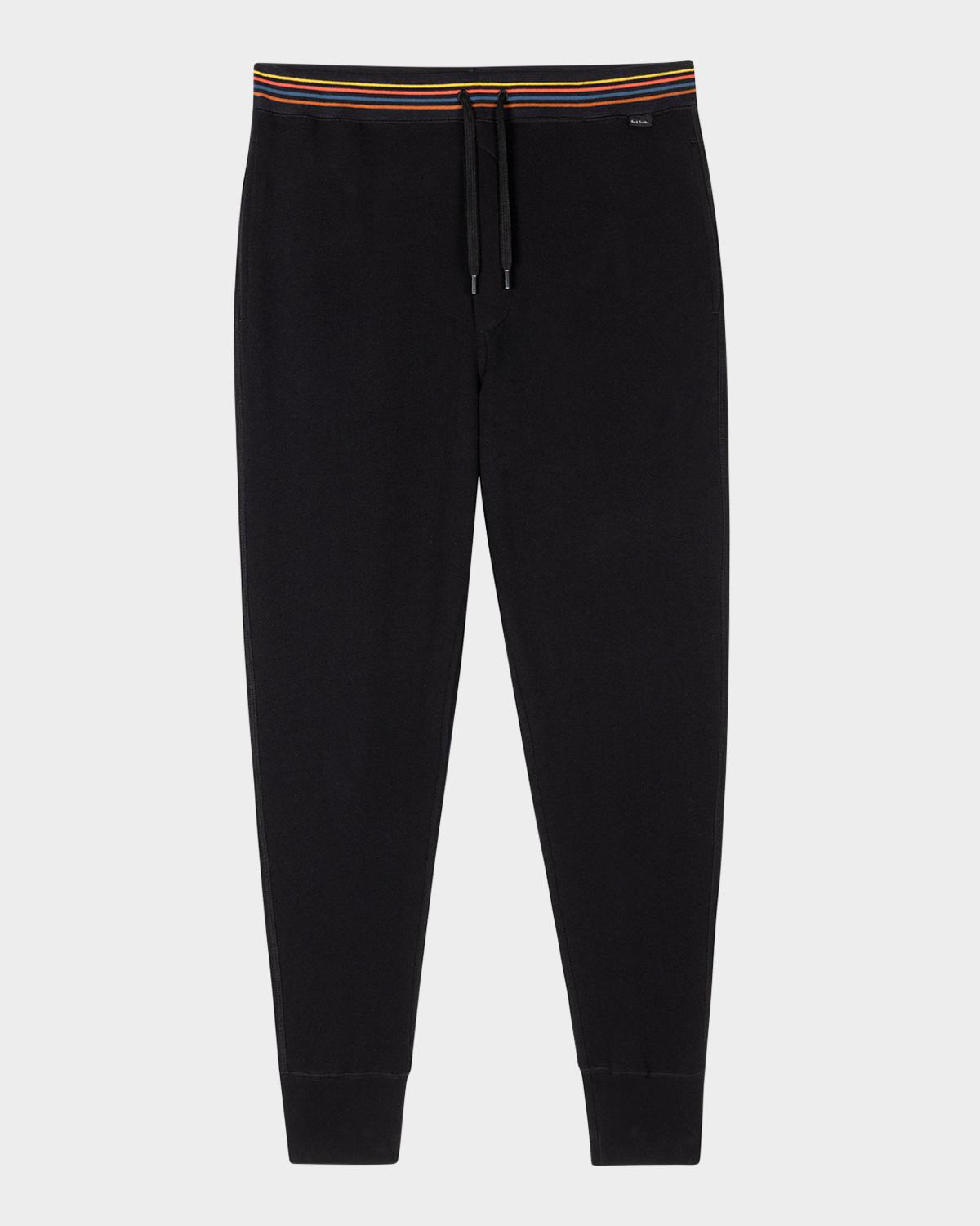 Paul Smith Men's Artist Rib Stripe-Waistband Joggers