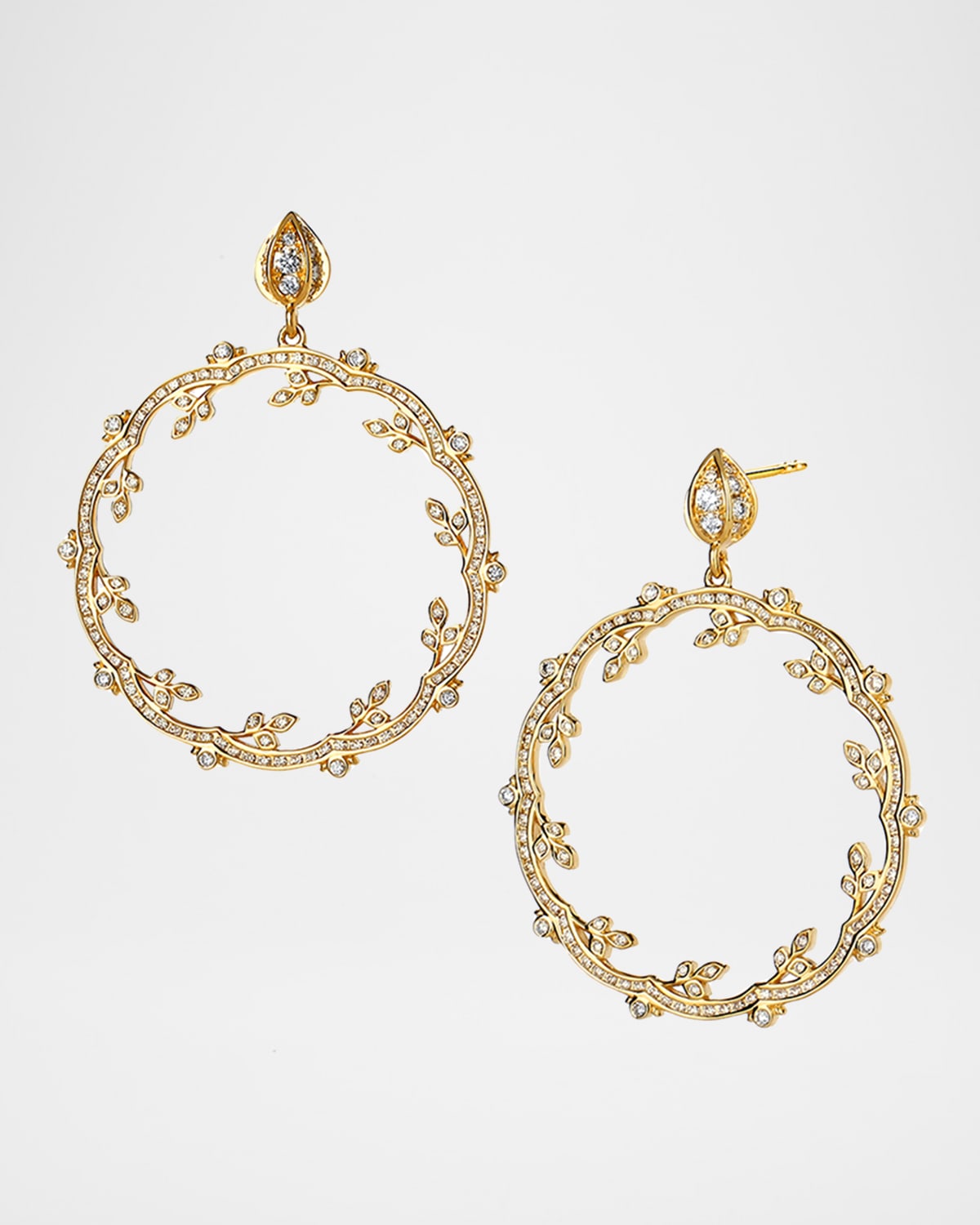 Syna 18K Diamond Mogul Twine Earrings