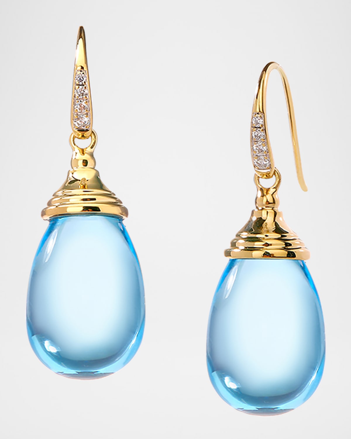 Syna 18K Drop Earrings with Diamonds