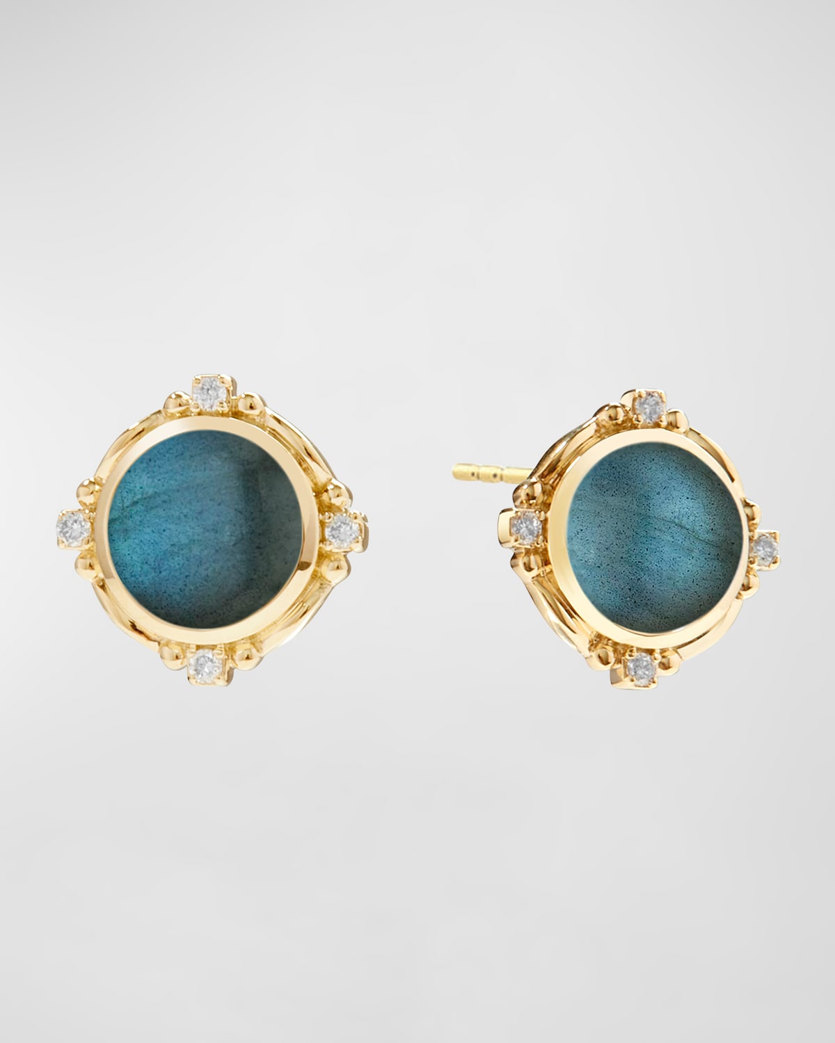 Syna Mogul Blue Topaz Earrings