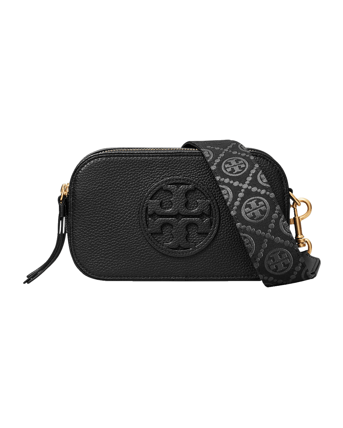 Tory Burch Miller Mini Double Zip Leather Crossbody Bag