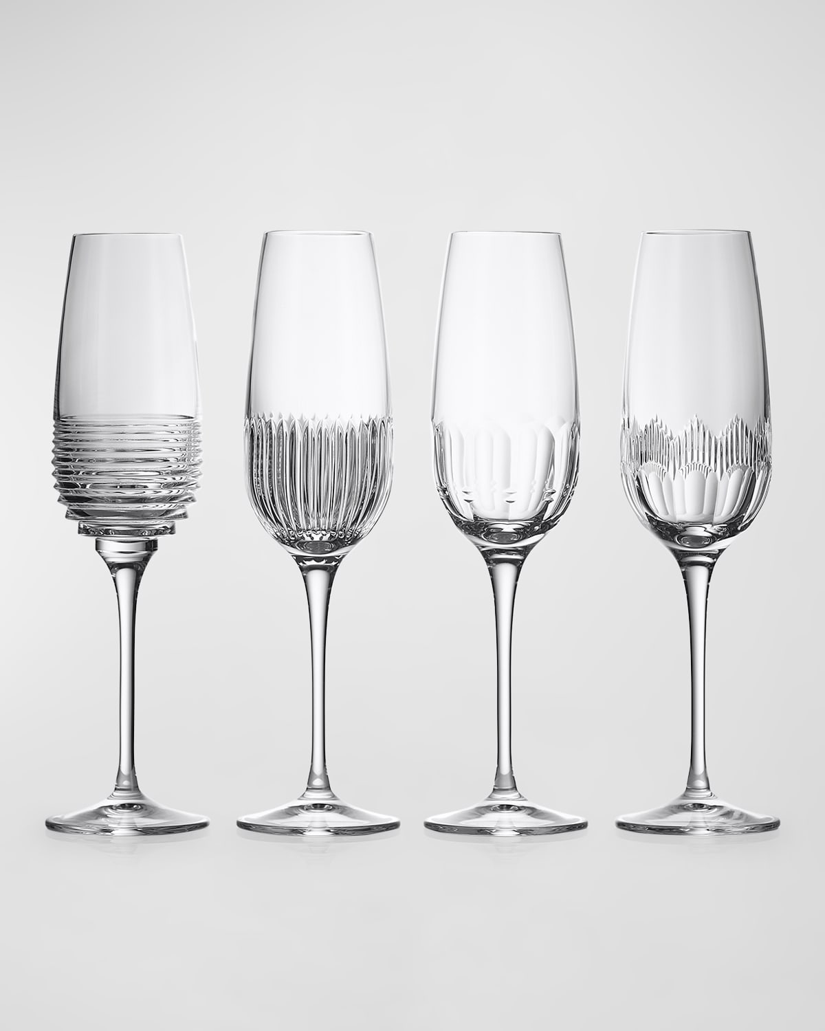 Waterford Crystal Mixology Mixed Champagne Flutes, Set of 4