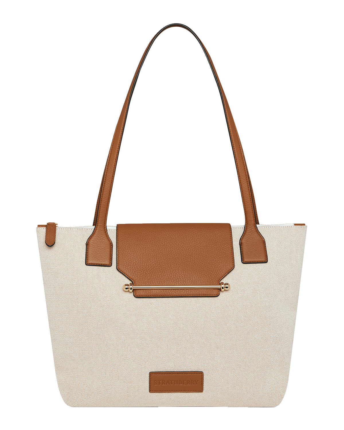 STRATHBERRY Canvas & Leather Travel Tote Bag