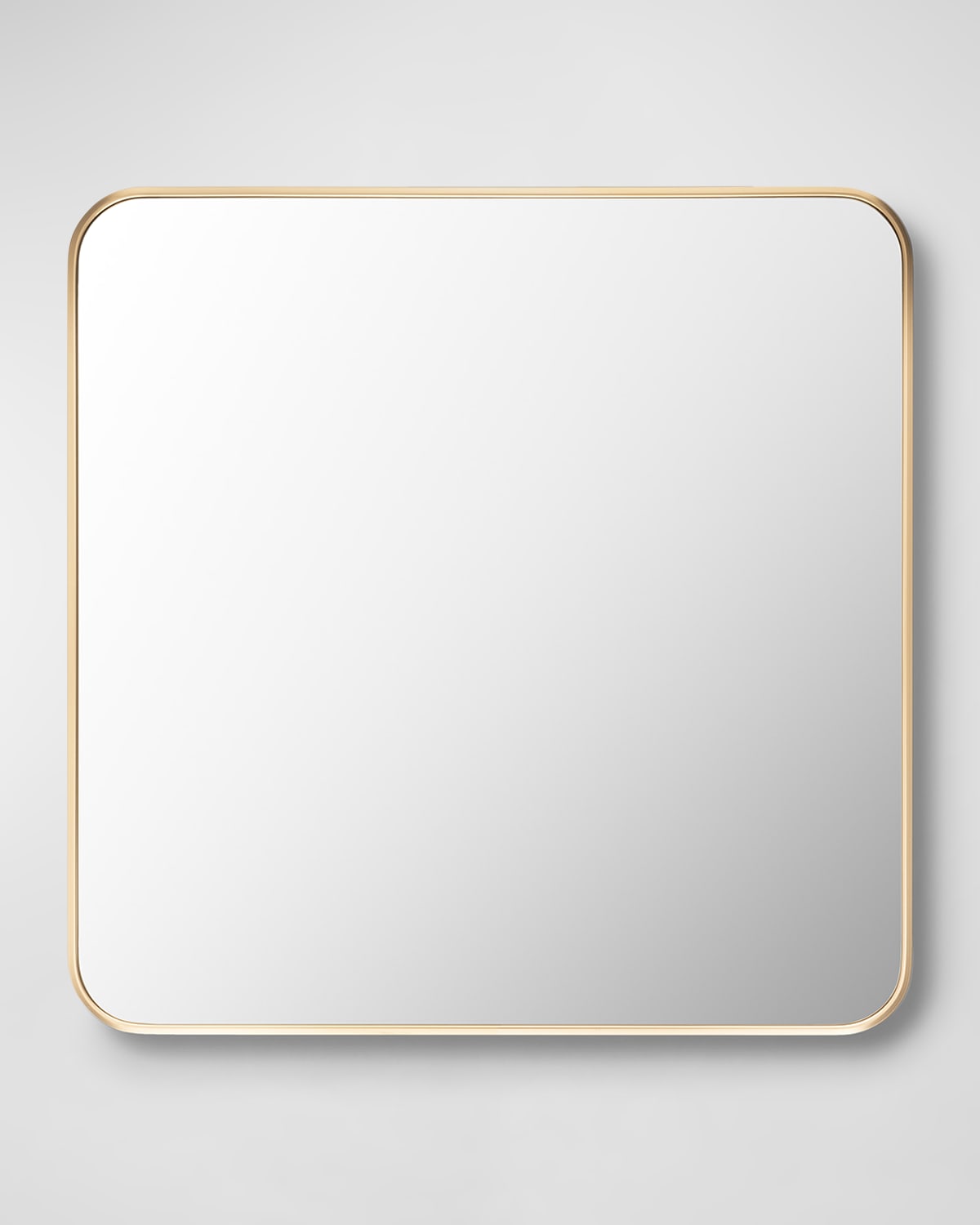 Surya Aranya 24" Square Wall Mirror, Gold