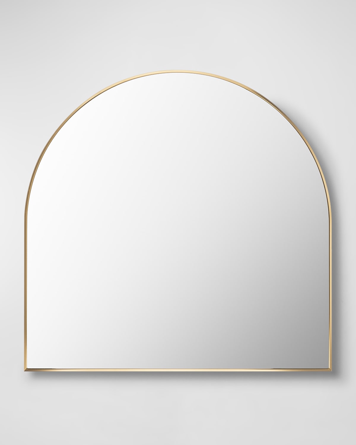 Surya Aranya 36" Wide-Arch Wall Mirror, Gold
