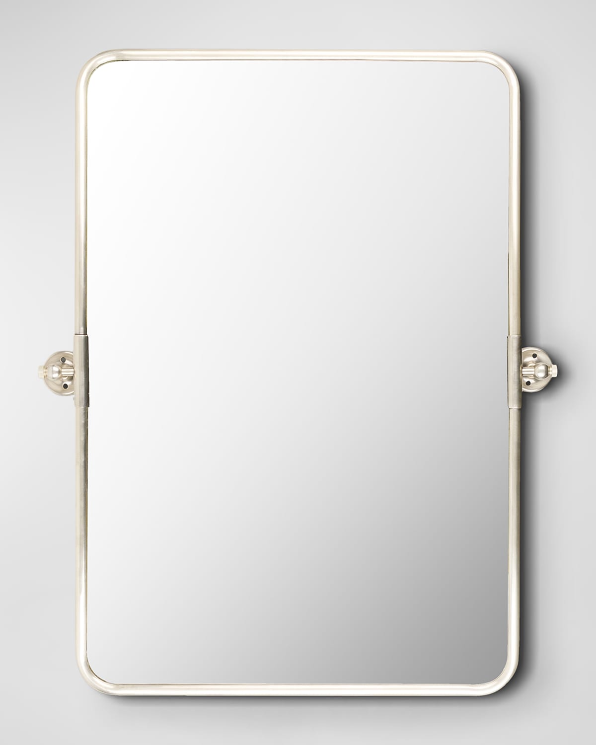 Surya Burnish Silver Rectangular Mirror, 36"