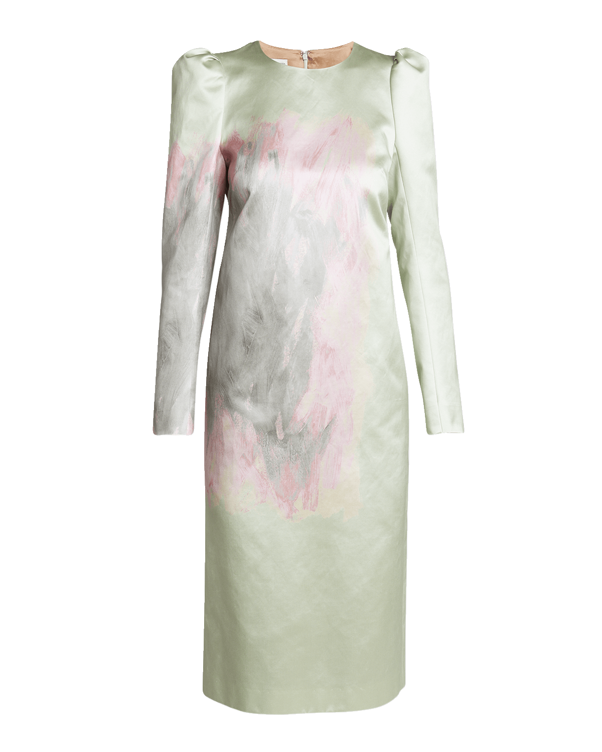 Dries Van Noten Duffy Paint Stroke Print Sheath Dress