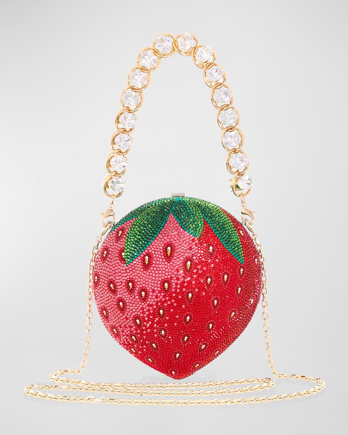 Strawberry Crystal Top-Handle Bag