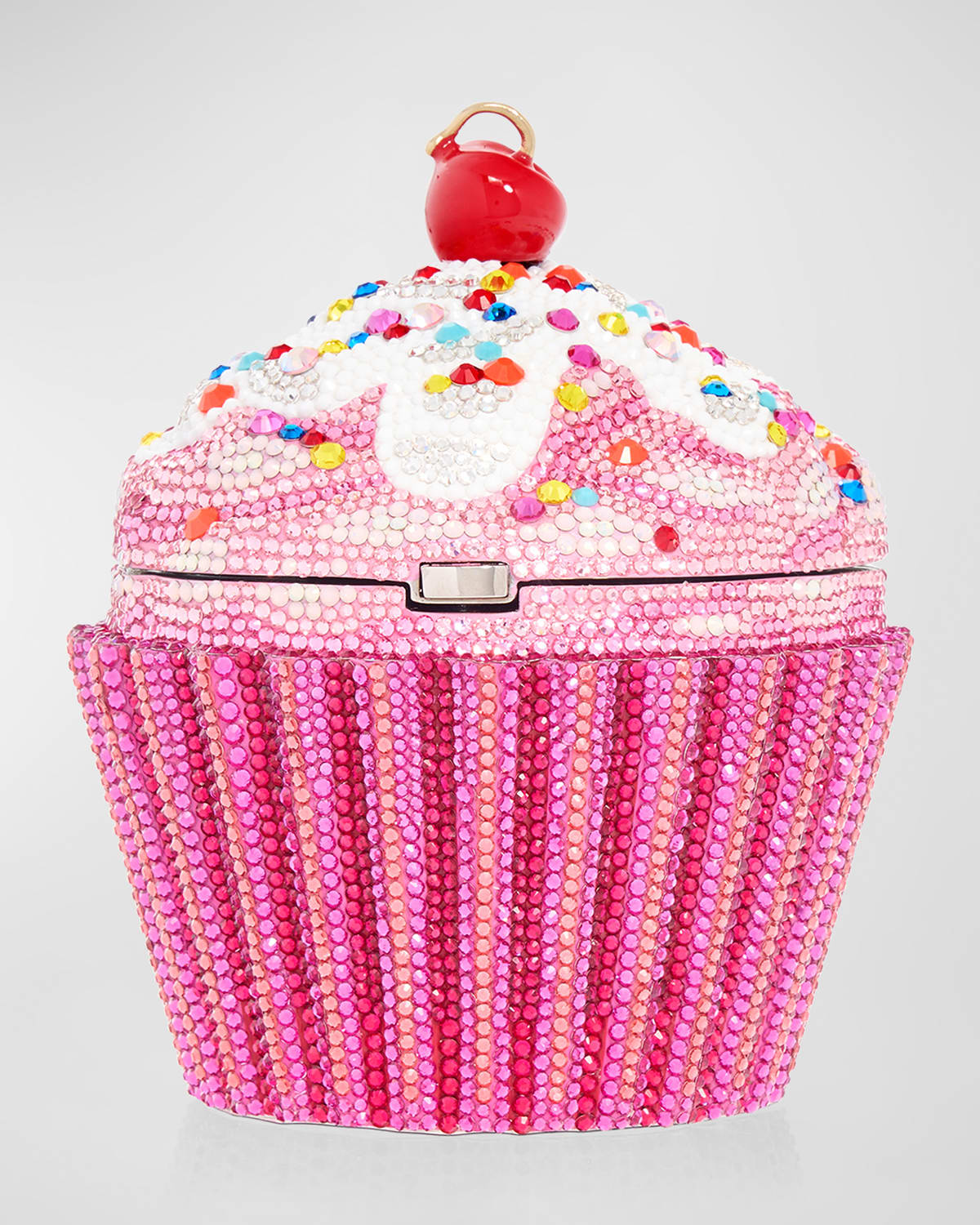 Judith Leiber Couture Cherry Cupcake Crystal Minaudiere