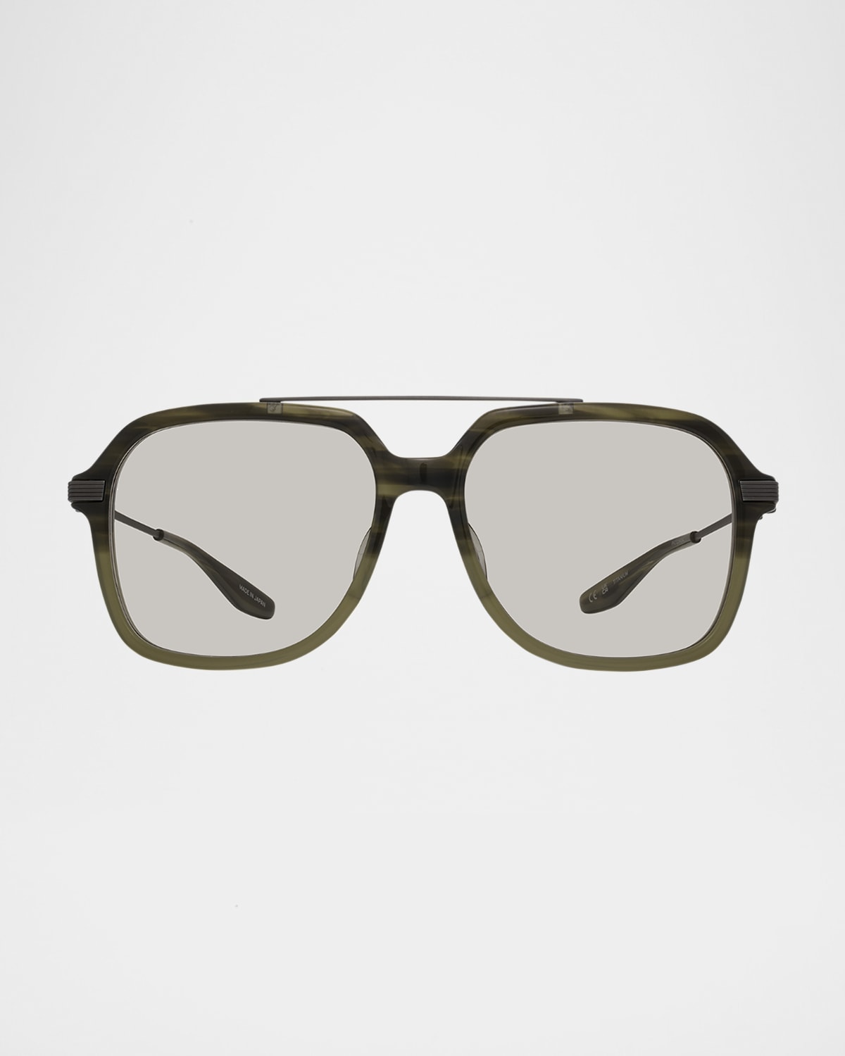 Barton Perreira D. Ellis Plastic & Titanium Aviator Sunglasses