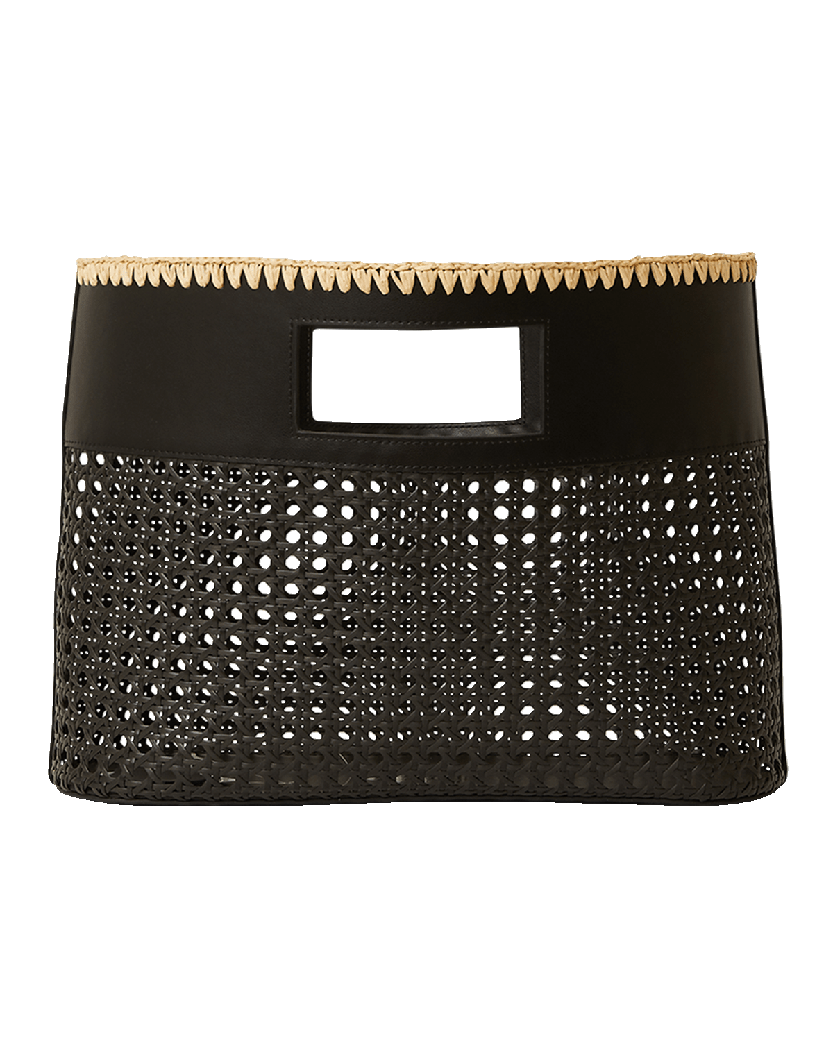 BTB Los Angeles Ellie Small Woven Top-Handle Bag
