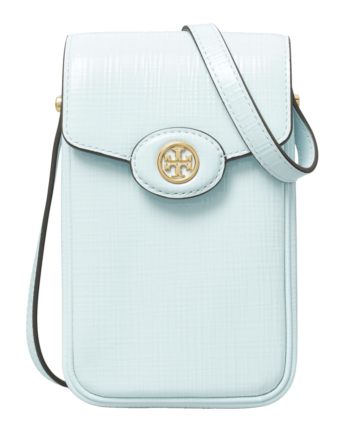Tory Burch Robinson Crosshatched Leather Phone Crossbody Bag