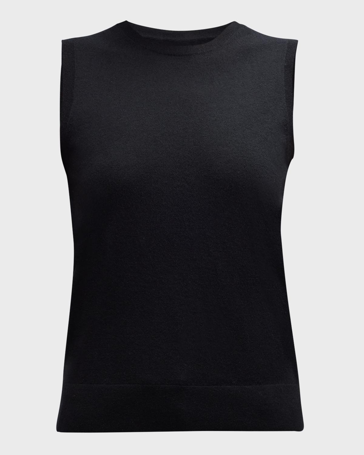 Neiman Marcus Cashmere Collection Superfine Cashmere Sleeveless Shell