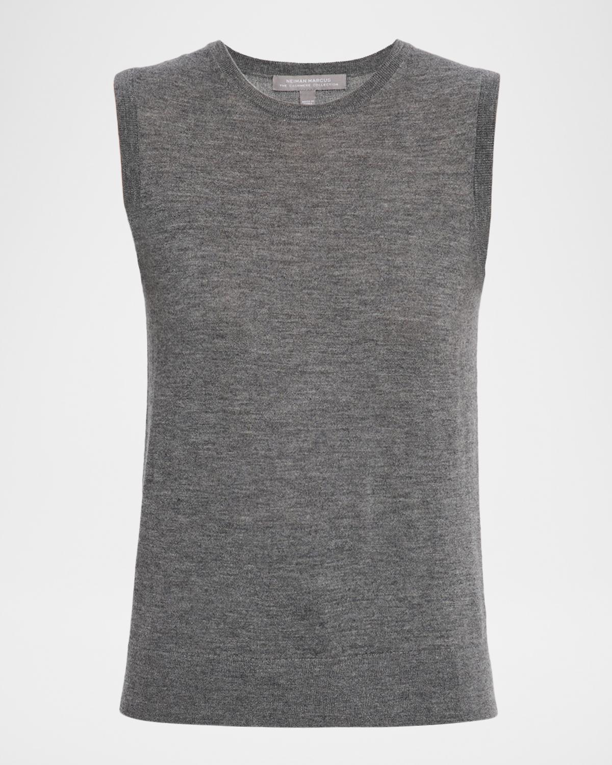 Neiman Marcus Cashmere Collection Superfine Cashmere Sleeveless Shell