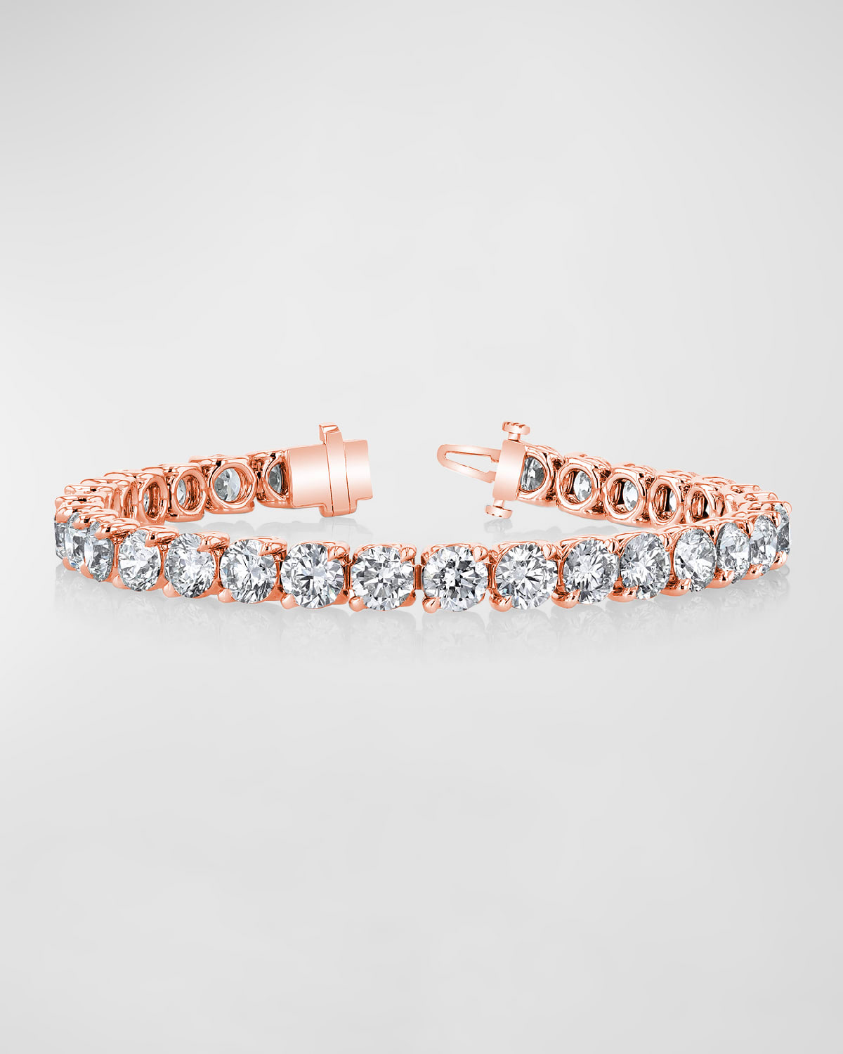 Neiman Marcus Diamonds x Danielle Klein 18K Gold Round-Cut Diamond Buttercup Tennis Bracelet