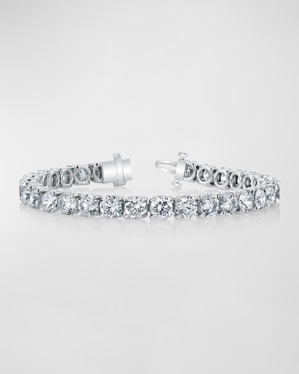 Neiman Marcus Diamonds x Danielle Klein 18K Gold Round-Cut Diamond Buttercup Tennis Bracelet