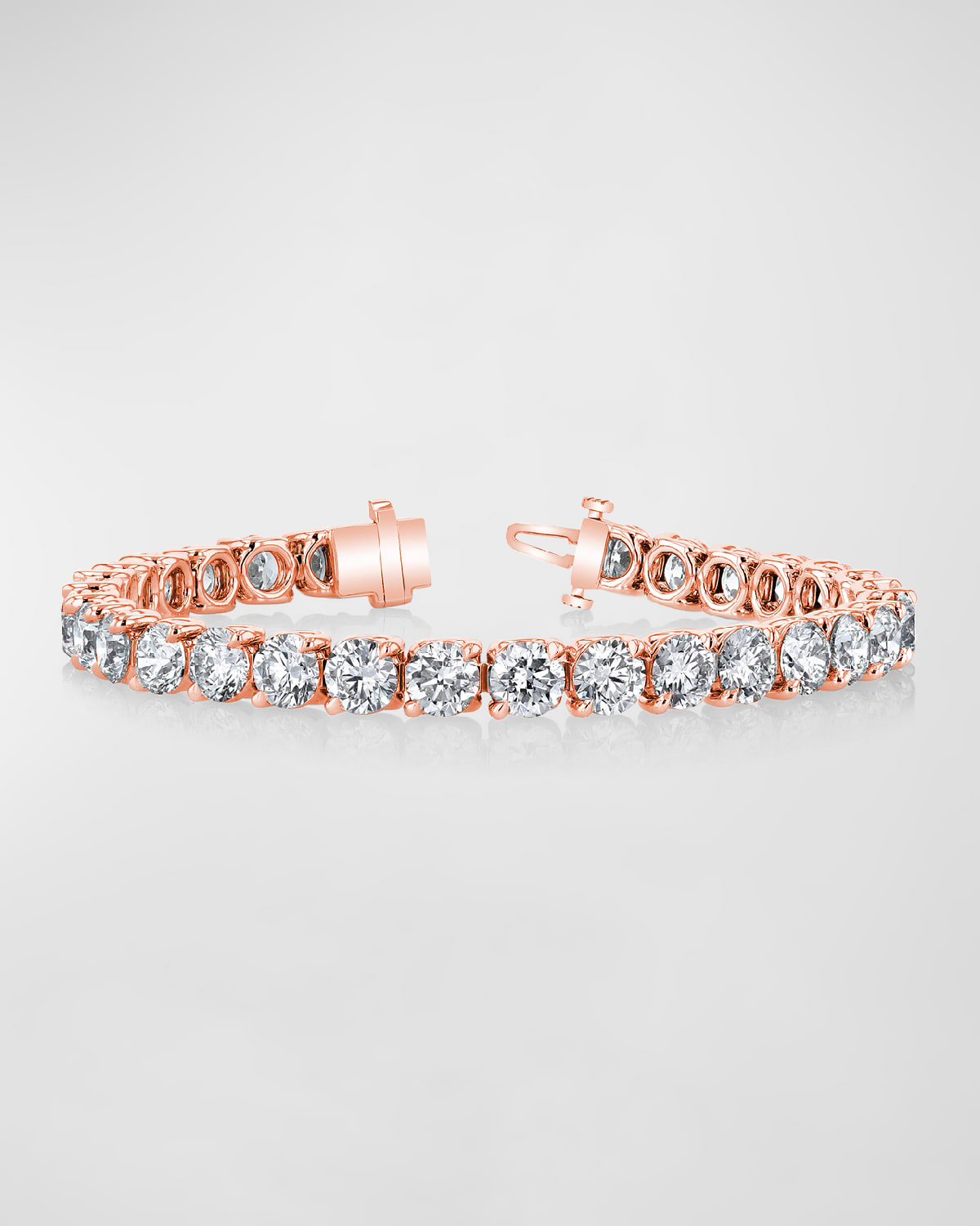 Neiman Marcus Diamonds x Danielle Klein 18K Gold Round-Cut Diamond Buttercup Tennis Bracelet