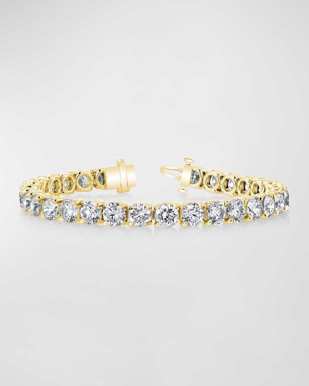 Neiman Marcus Diamonds x Danielle Klein 18K Gold Round-Cut Diamond Buttercup Tennis Bracelet