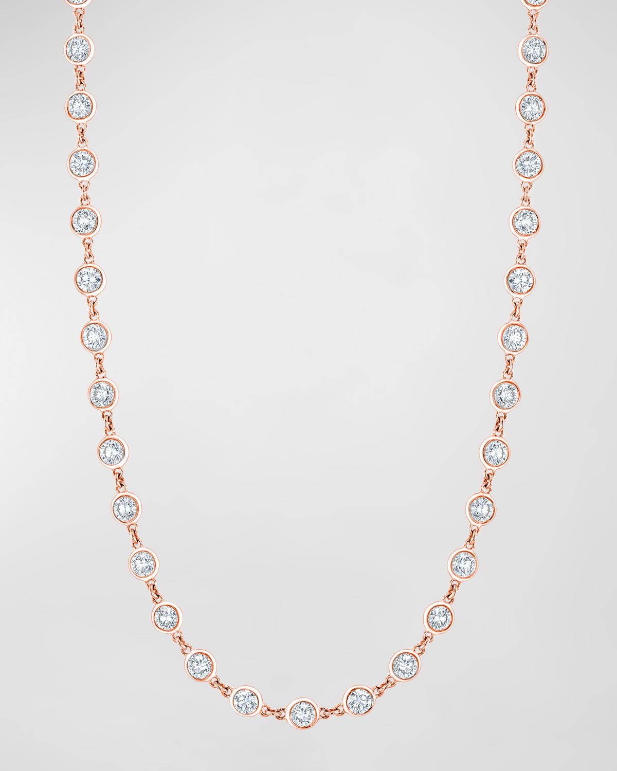 18K Gold Diamond by the Yard Chain Necklace, 16", 10.45tcw