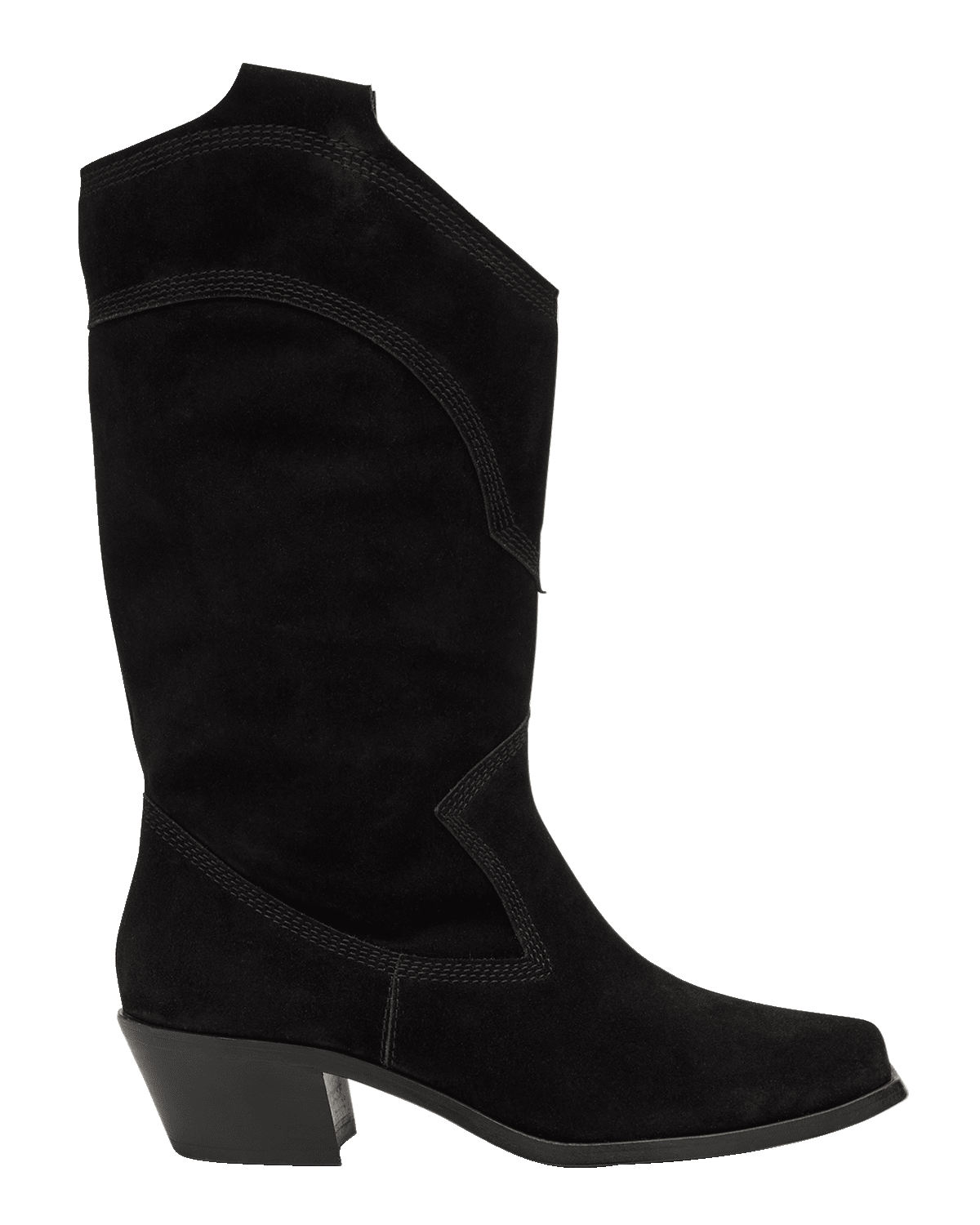 Pedro Garcia Britta Suede Mid Cowboy Boots