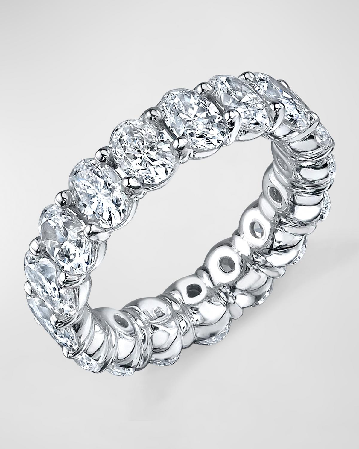 Large Eternity Band with Oval Cut Diamonds, 4.00ct
