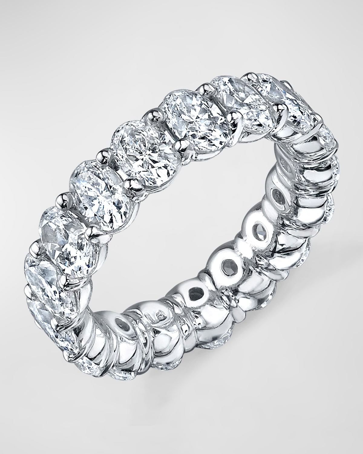 Neiman Marcus Diamonds Large Eternity Band with Oval Cut Diamonds, 4.00ct