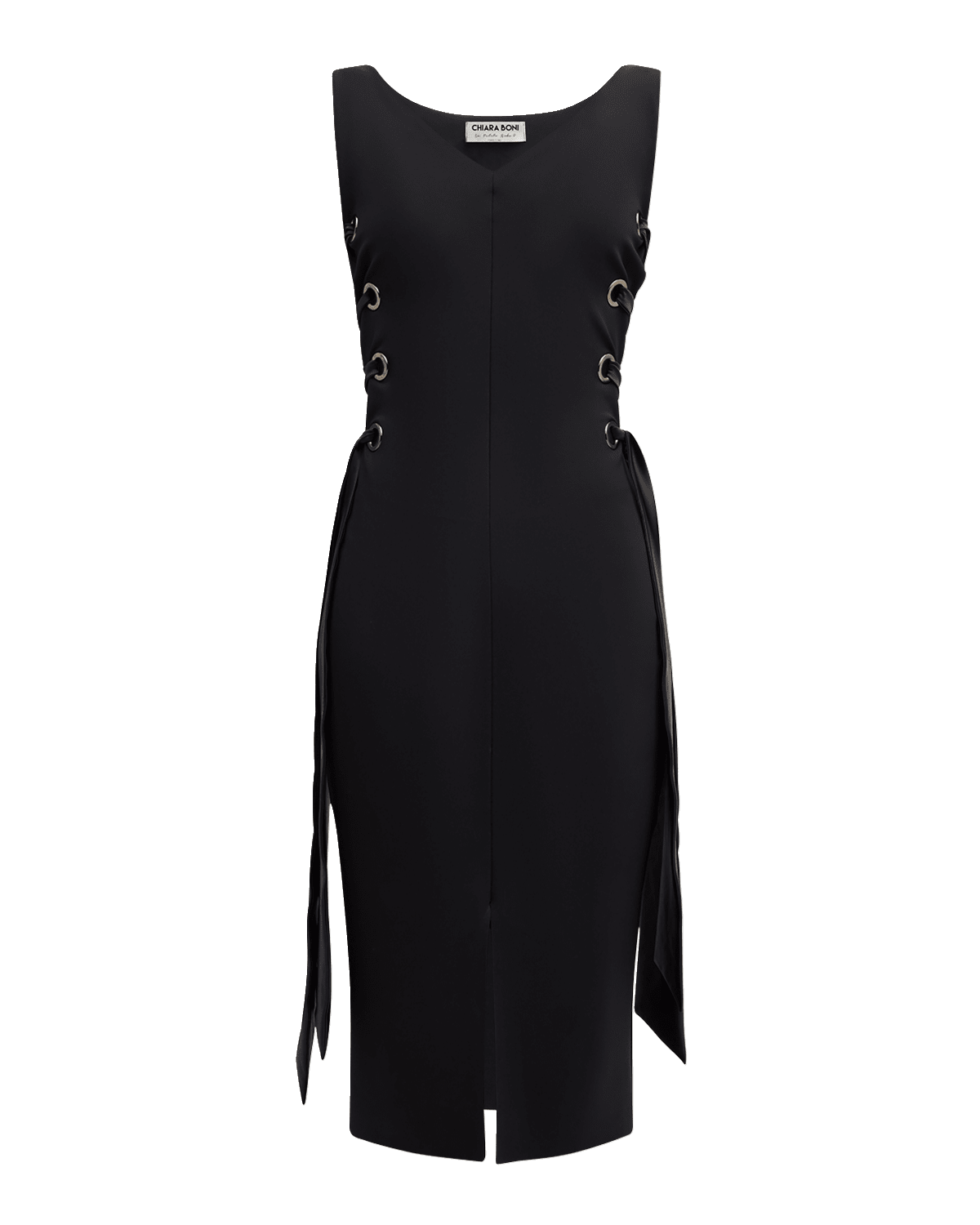 Chiara Boni La Petite Robe Sleeveless Lace-Up Bodycon Dress