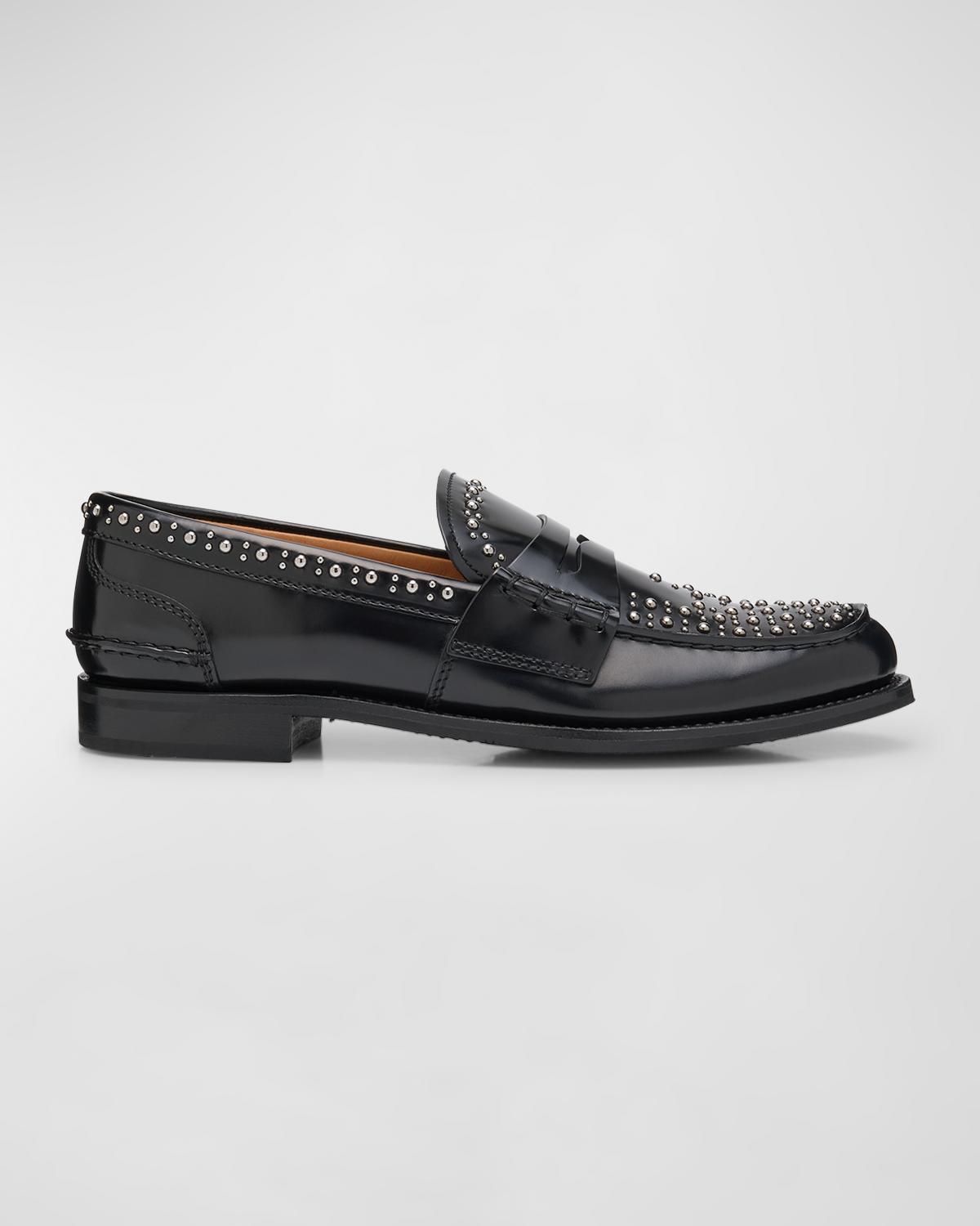 Church's Pembrey Studded Leather Penny Loafers