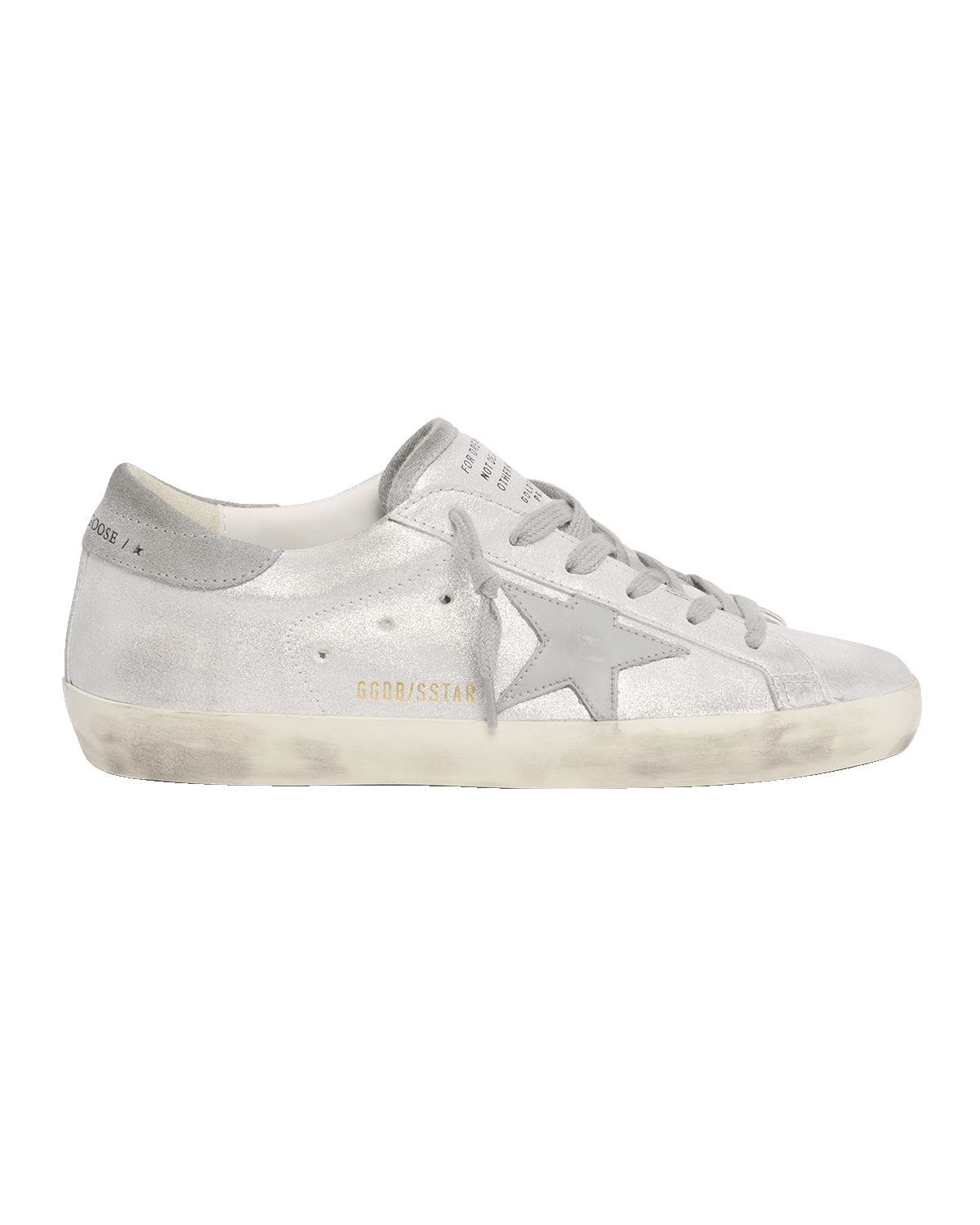 Golden Goose Superstar Metallic Suede Low-Top Sneakers