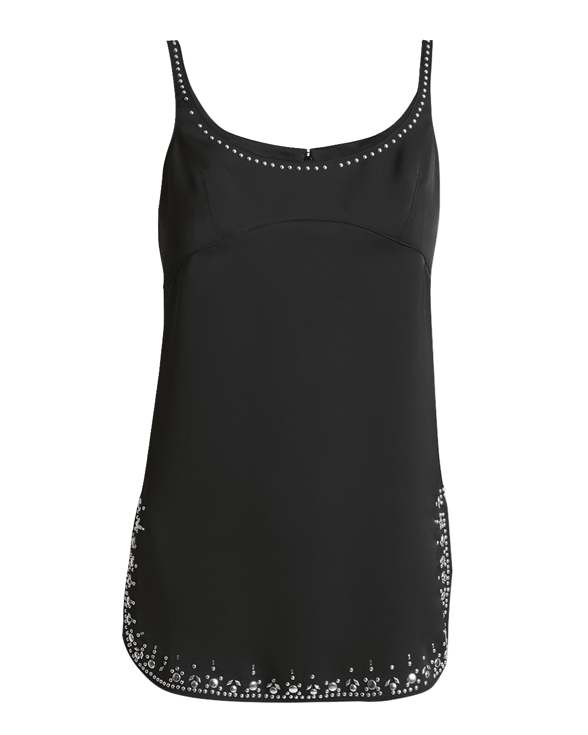Rabanne Studded Scoop-Neck Tank Top