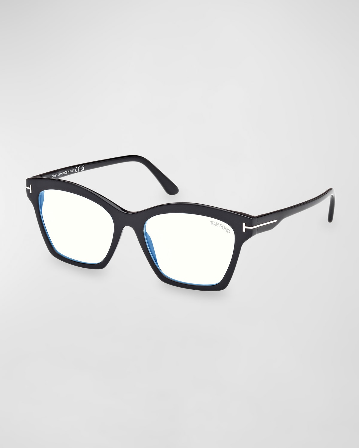TOM FORD 54mm Square Blue Block Glasses