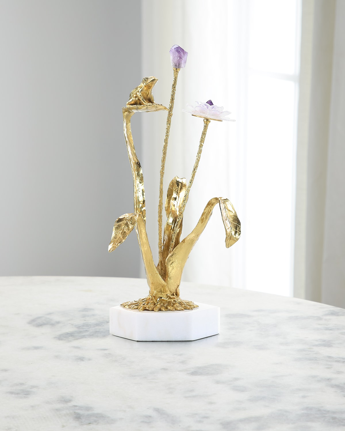 John-Richard Collection Stone Garden Sculpture on Marble Base I