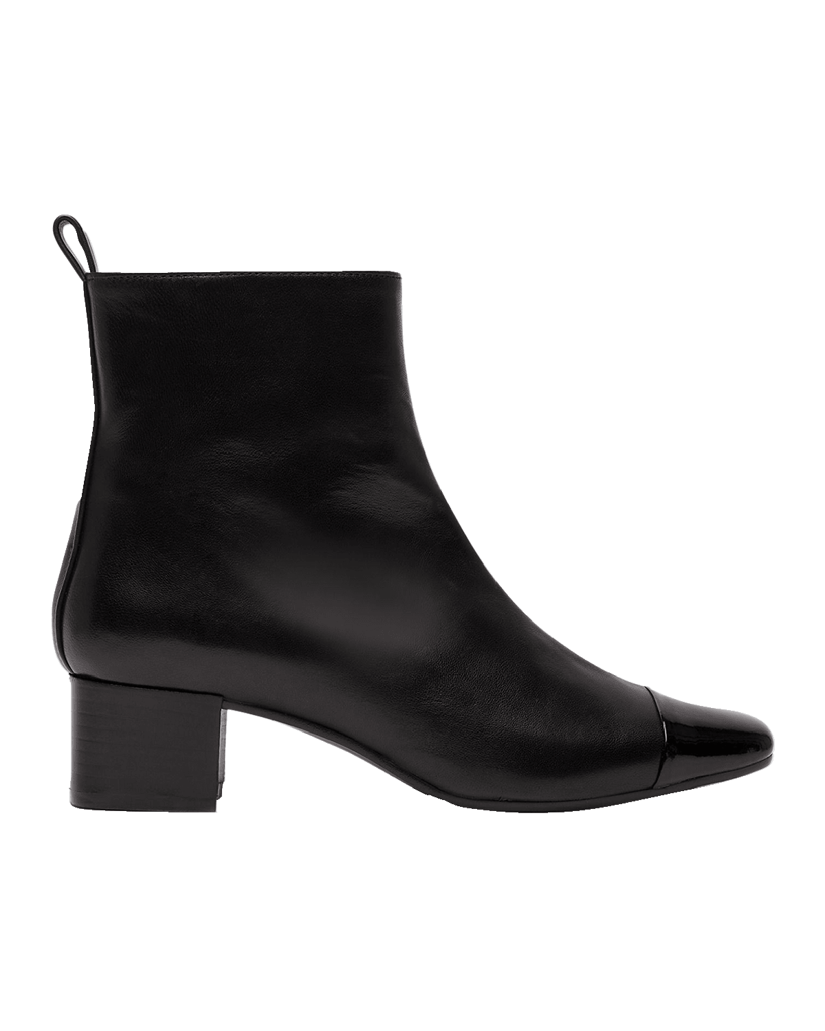 CAREL Mixed Leather Cap-Toe Booties