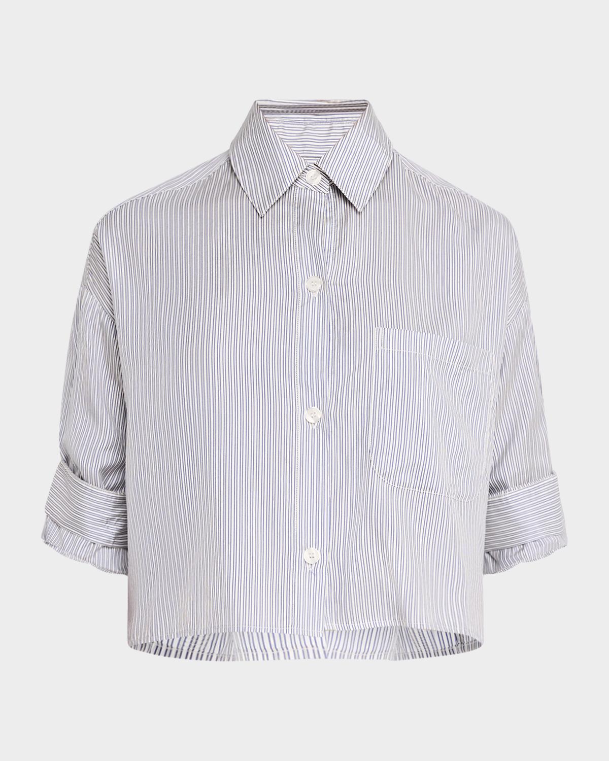 TWP Next Ex Striped Button-Front Shirt