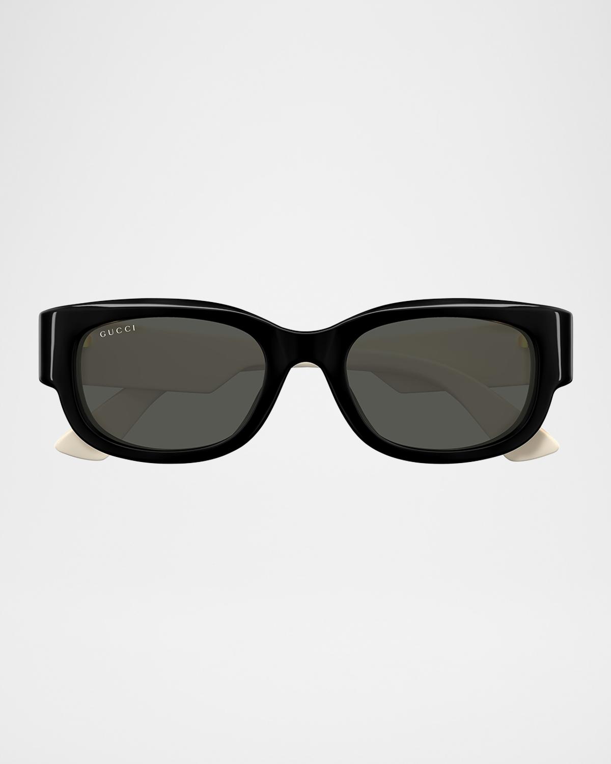 Gucci Logo Cat-Eye Acetate Sunglasses