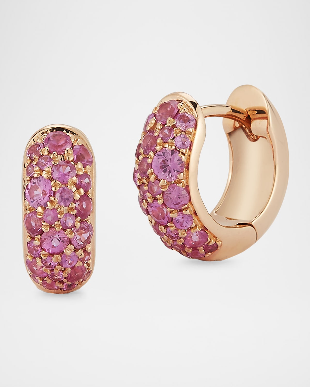 Walters Faith Julian Pink Sapphire Huggie Earrings
