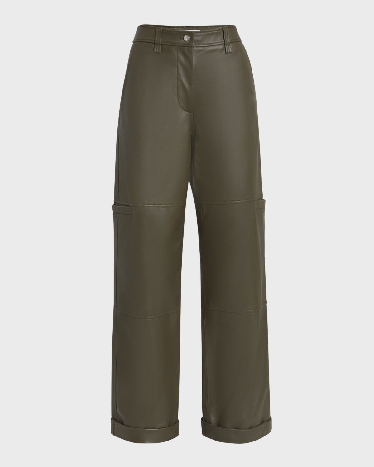 Proenza Schouler White Label Mason Paneled Leather Pants