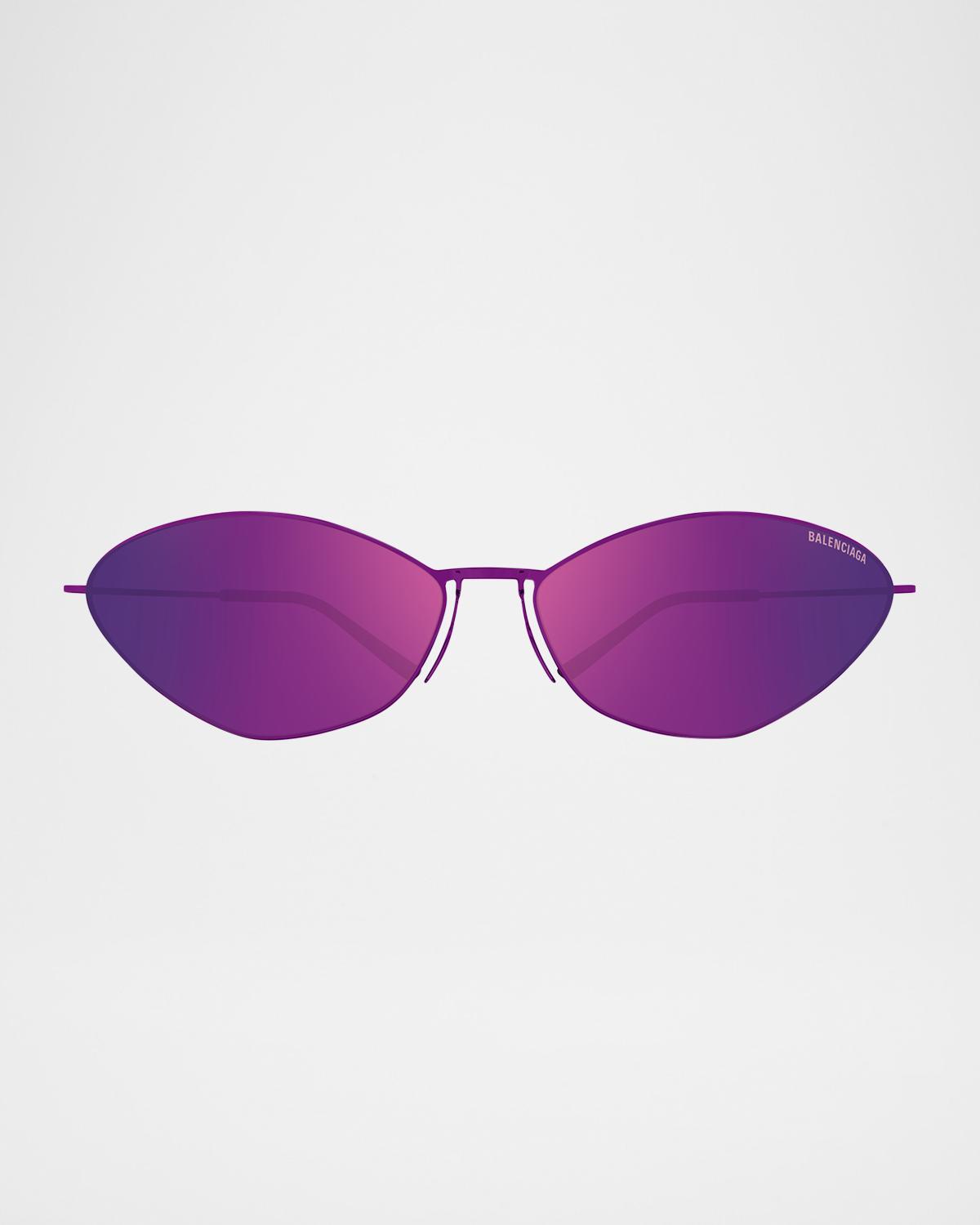 Balenciaga Cat-Eye Titanium Sunglasses