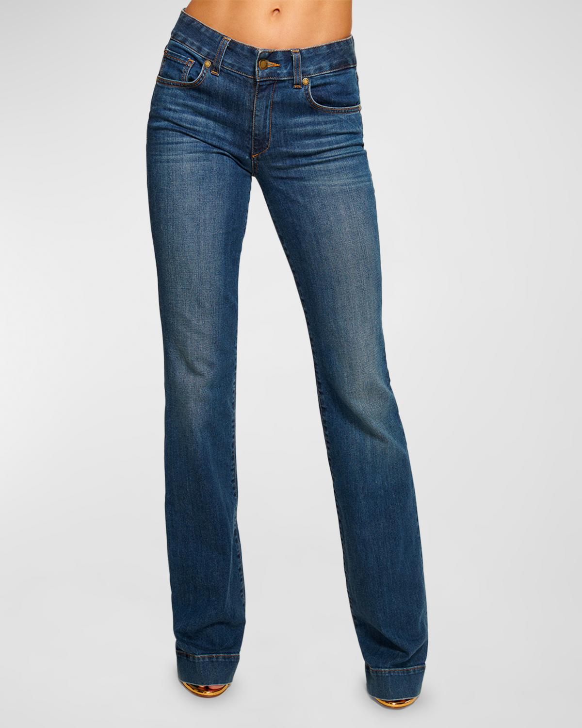Ramy Brook Kyle Low-Rise Flare Jeans