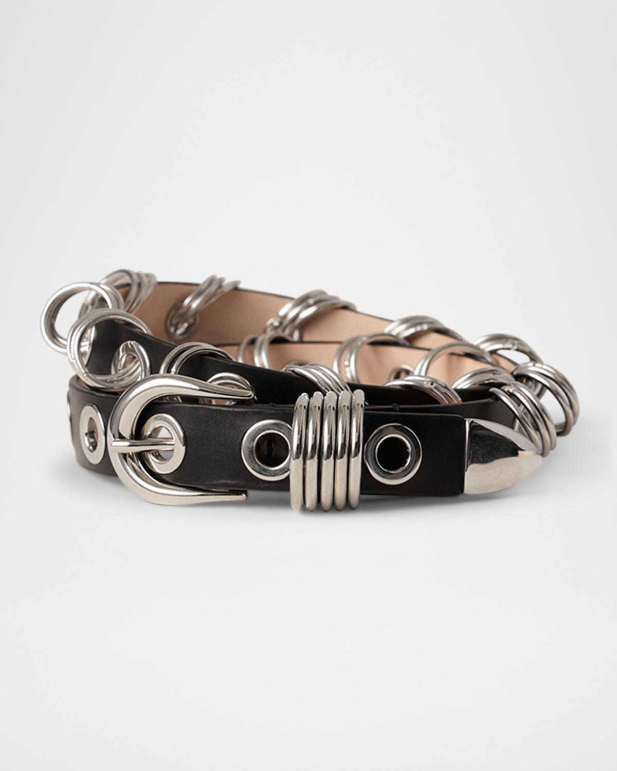 Déhanche Revenge Grommet Leather Belt