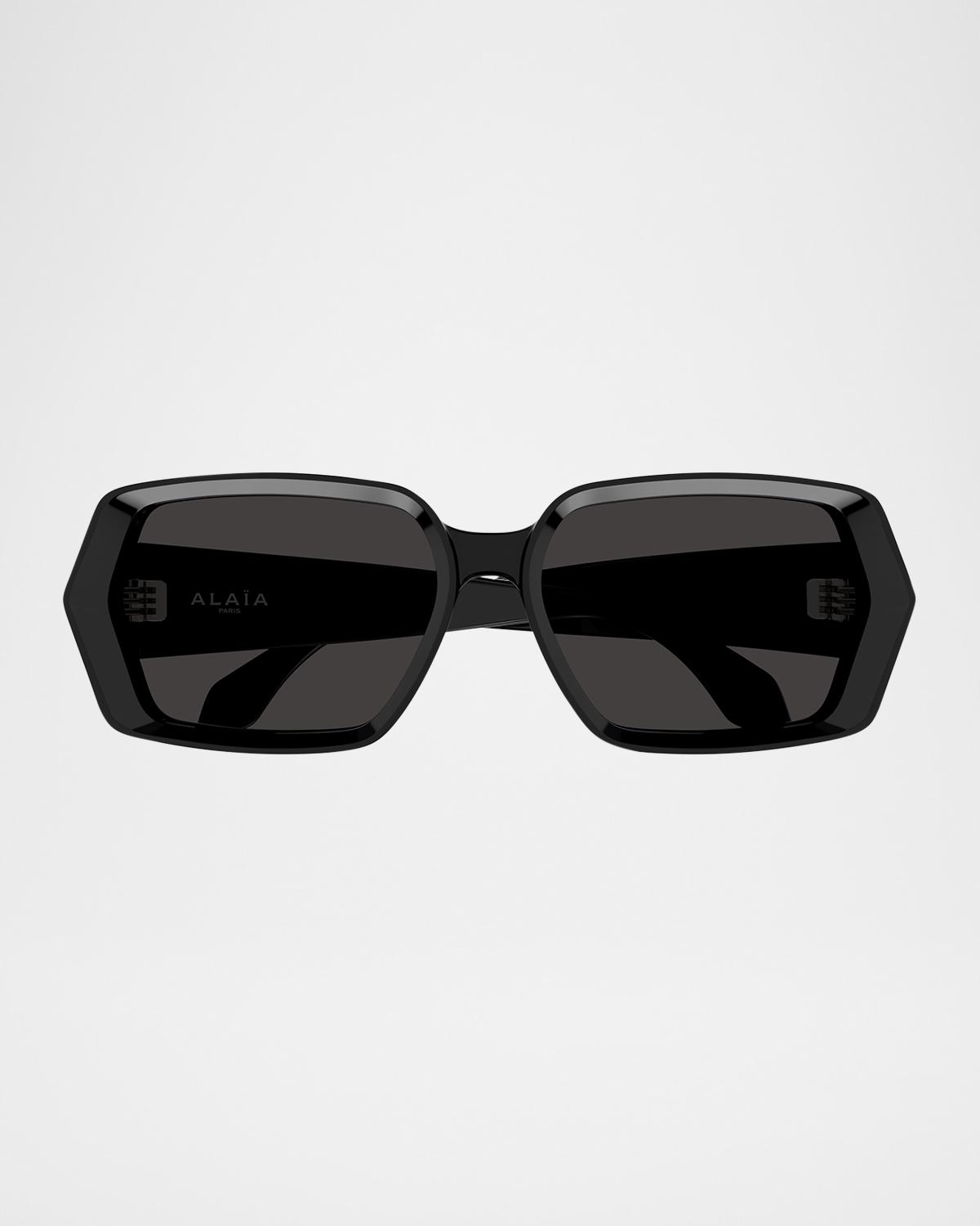 ALAÏA Square Acetate Sunglasses
