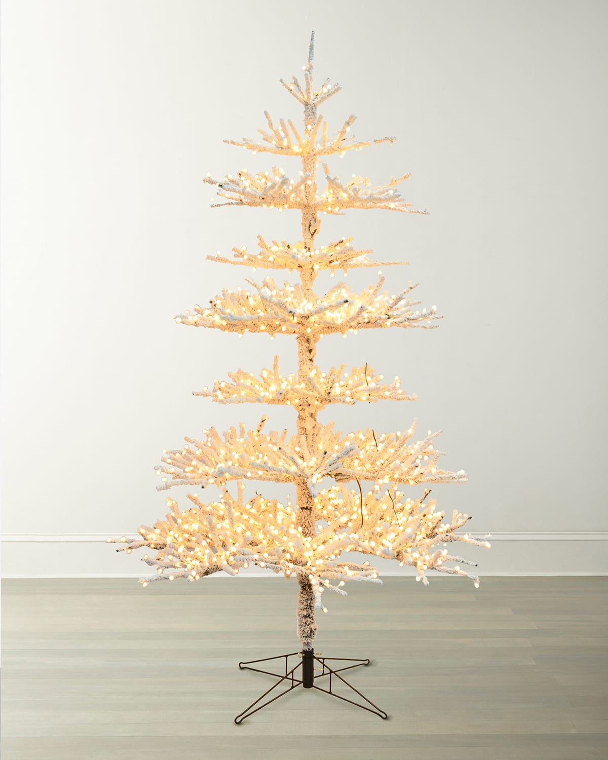 Winward Home Flocked Twig Pine Pre-Lit LED Christmas Tree, 7.5 ' | Thumbnail 3